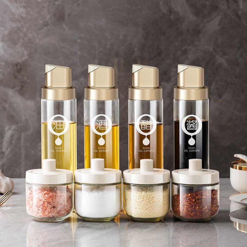 Glass Oil Kettle with Automatic Gravity Sensor for Kitchen